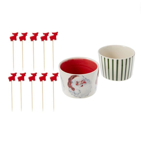 Vintage Christmas Ramekin Sets - Picture 2 of 7